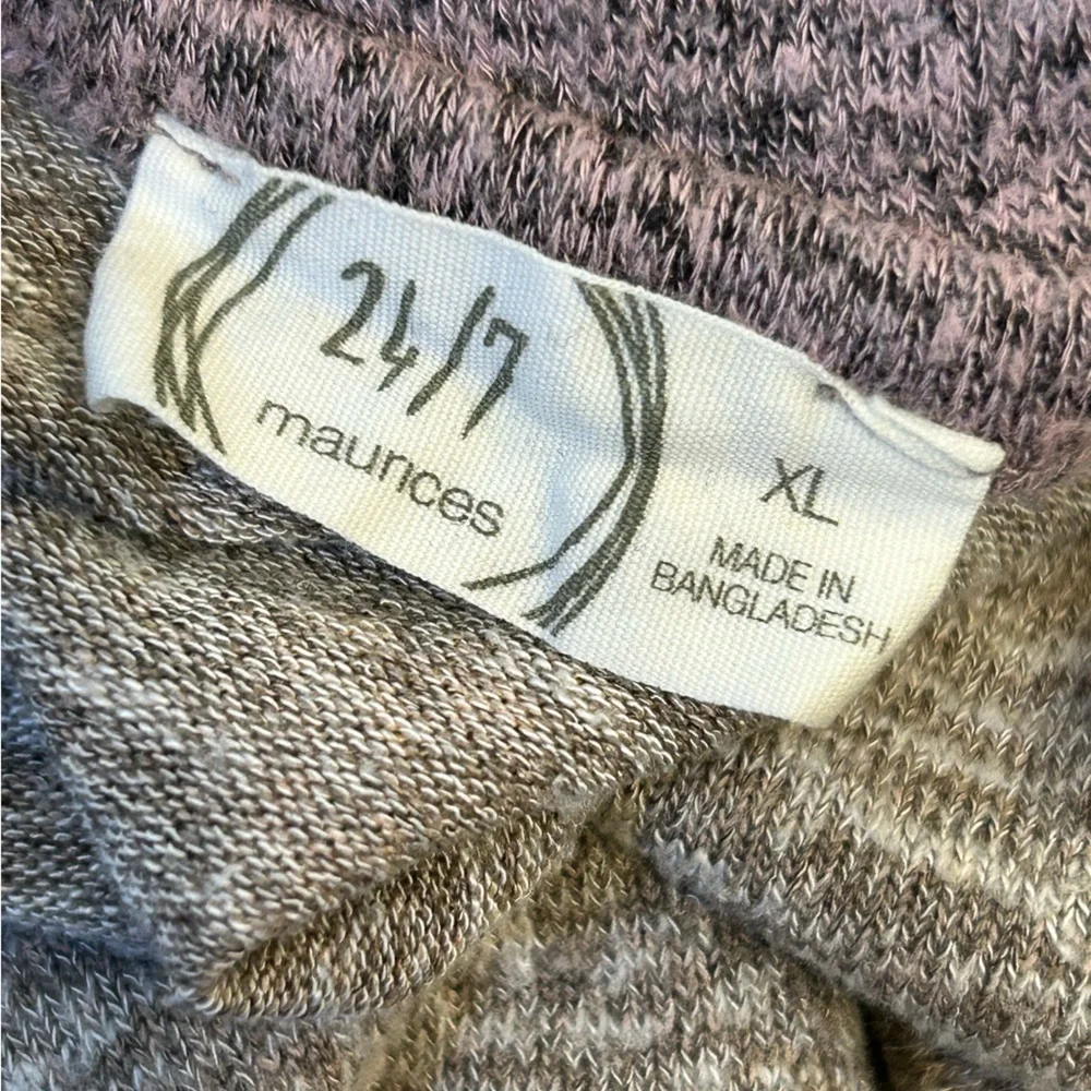 EUC Maurices 24/7 Pink Puff Sleeve Baseball Tee - Picture 11 of 13